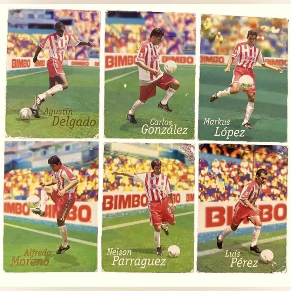 BIMBO CARDS "FC NECAXA" (MADE IN MEXICO 2001) Ultra RARE